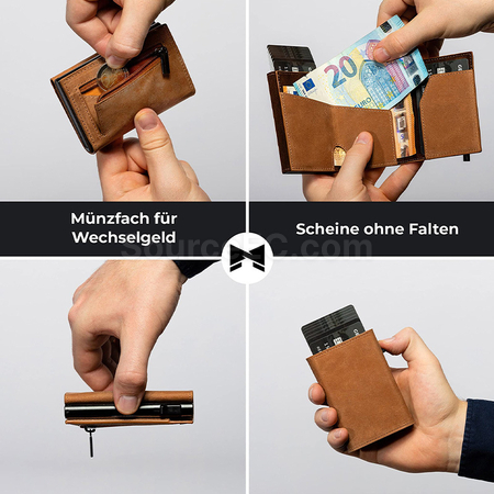 礼品订购三折防磁卡包广告