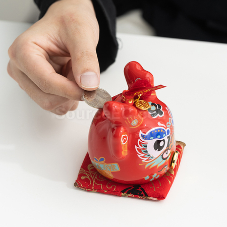 礼品订购钱罐+陶瓷杯套装广告