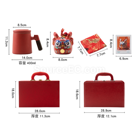 礼品订购钱罐+陶瓷杯套装广告