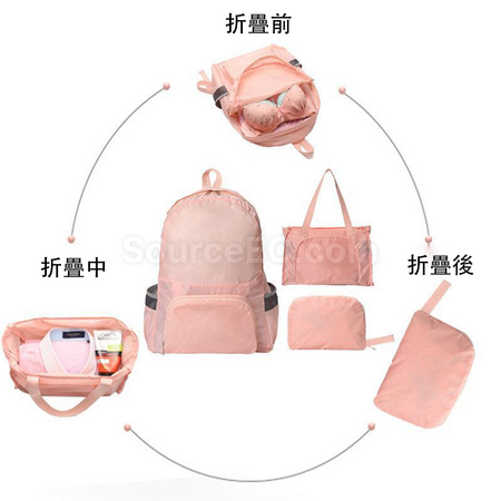 礼品订购多功能折叠背囊广告
