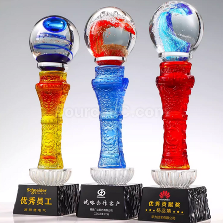 琉璃水晶奖座