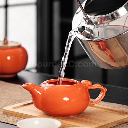 礼品订购柿柿如意茶具套装广告
