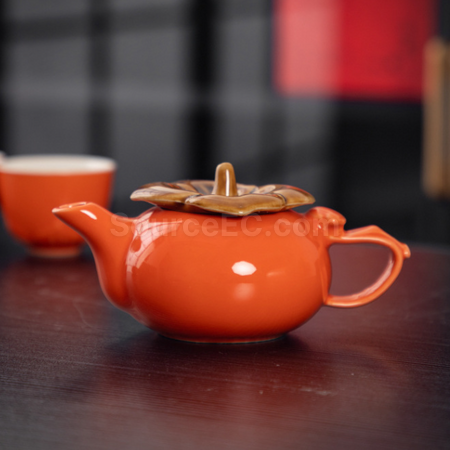 礼品订购柿柿如意茶具套装广告