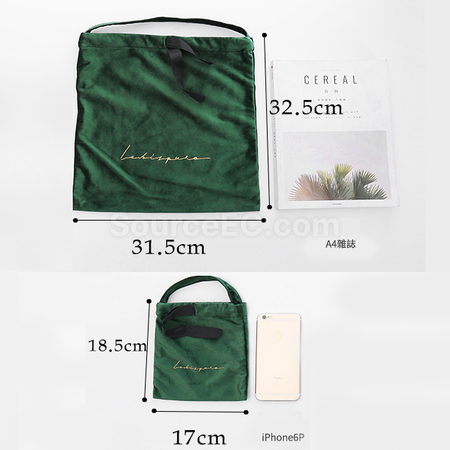 礼品订购丝绒手提袋广告