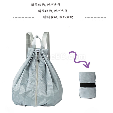 礼品订购户外折叠防水双肩包广告