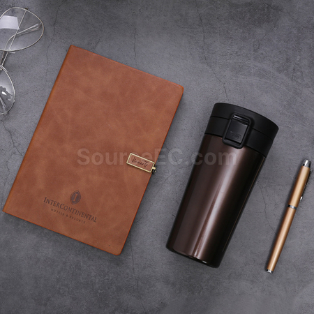 礼品订购咖啡杯+笔记本+笔套装广告