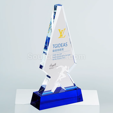 礼品订购水晶奖座广告