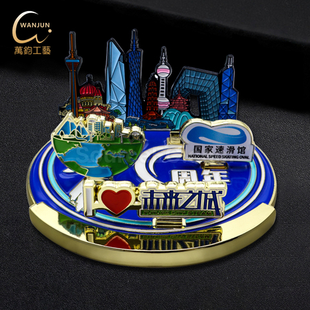 礼品订购公司周年庆异型组合徽章广告