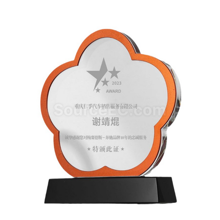 礼品订购水晶奖座广告