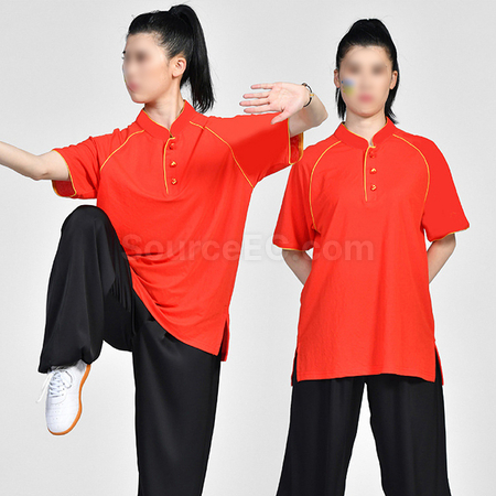 礼品订购晨练运动太极服T恤衫 广告