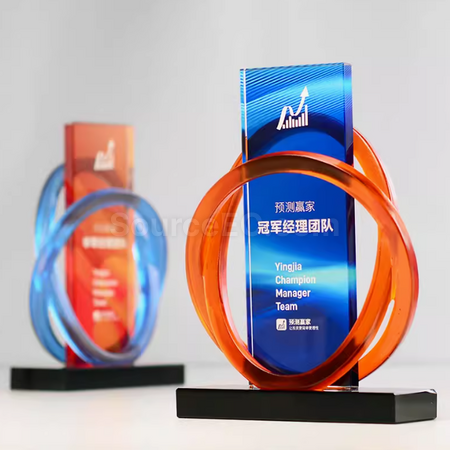 礼品订购树脂水晶奖座广告