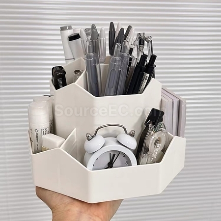 礼品订购大容量旋转笔筒广告