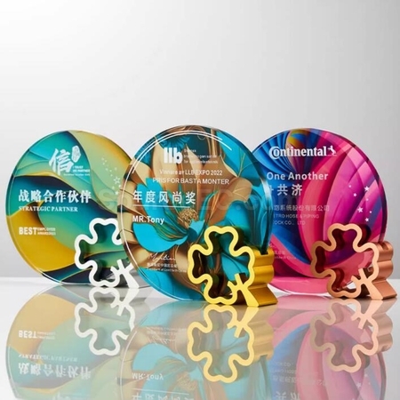 礼品订购水晶奖座广告
