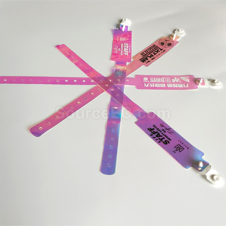 礼品订购PVC镭射手带广告