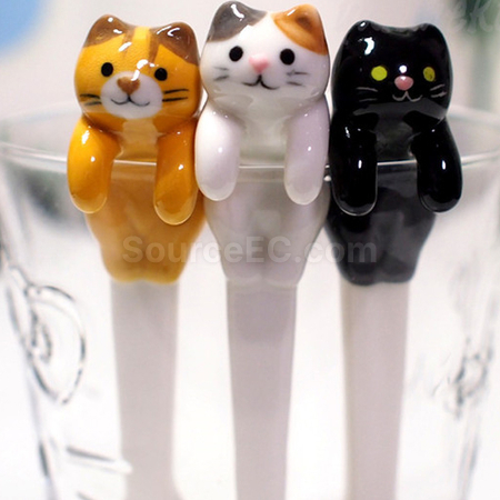 礼品订购可爱猫咪咖啡勺广告