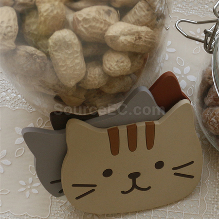 礼品订购猫咪杯垫广告