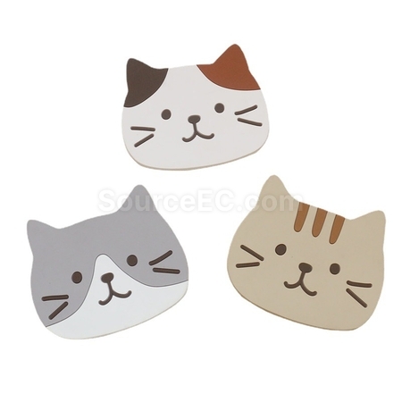 礼品订购猫咪杯垫广告
