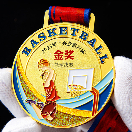 礼品订购篮球金属奖牌广告