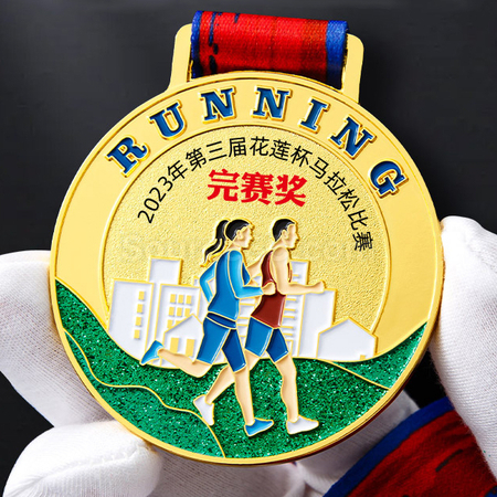 礼品订购跑步金属奖牌广告