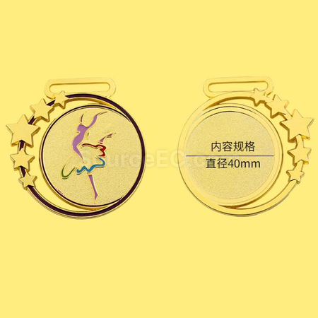 礼品订购舞蹈金属奖牌广告