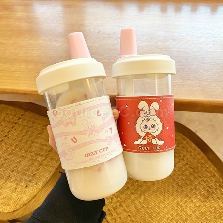 礼品订购珍珠奶茶玻璃杯广告