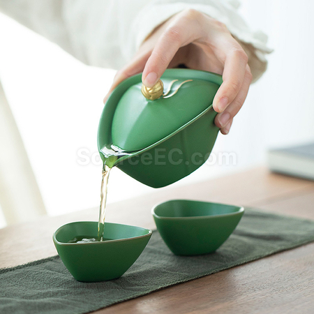礼品订购一壶二杯旅行茶具套装广告