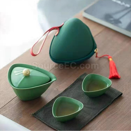 礼品订购一壶二杯旅行茶具套装广告