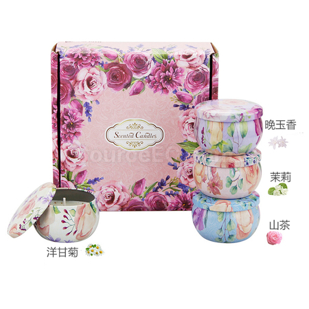 礼品订购浪漫香熏蜡烛礼盒组广告