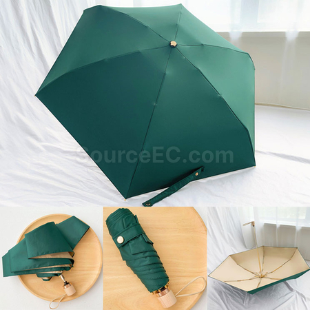 礼品订购小巧便捷五摺迷你晴雨兩用傘广告