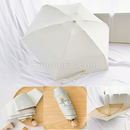 礼品订购小巧便捷五摺迷你晴雨兩用傘广告