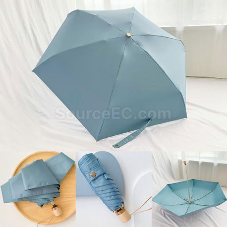 礼品订购小巧便捷五摺迷你晴雨兩用傘广告