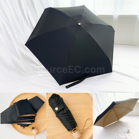 礼品订购小巧便捷五摺迷你晴雨兩用傘广告