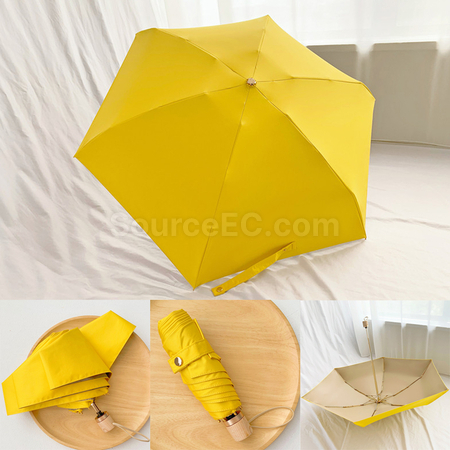 礼品订购小巧便捷五摺迷你晴雨兩用傘广告