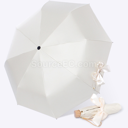 礼品订购黑胶大蝴蝶结雨伞广告