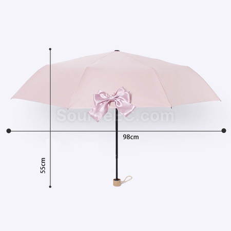 礼品订购黑胶大蝴蝶结雨伞广告