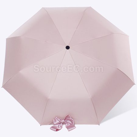 礼品订购黑胶大蝴蝶结雨伞广告