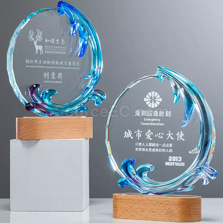 发光琉璃奖座