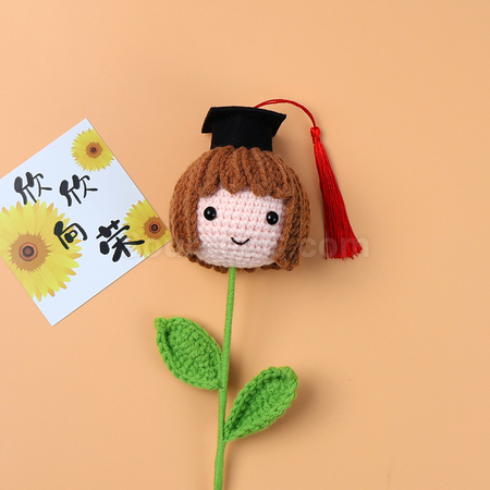 礼品订购毕业生编织玩偶花束广告