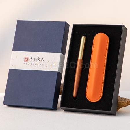 礼品订购铜木质商务签字笔广告