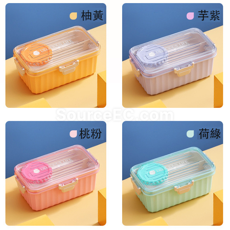 礼品订购透明沙拉饭盒广告