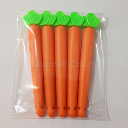 礼品订购卡通胡萝卜封口夹广告