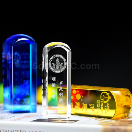 礼品订购水晶姓名印章广告