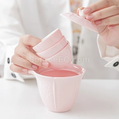 礼品订购旅行茶具套装广告