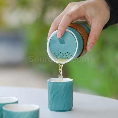 礼品订购陶瓷旅行茶具广告