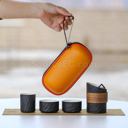 礼品订购陶瓷旅行茶具广告