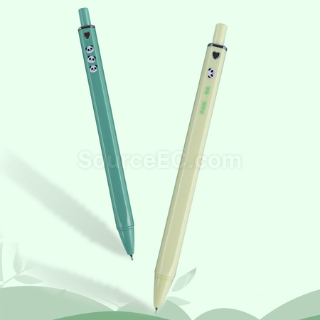 礼品订购小熊猫软软可爱卡通黑笔广告