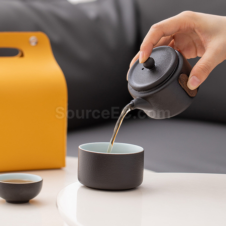 礼品订购手提便携旅行茶具套装广告