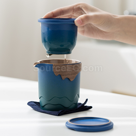 礼品订购便携旅行茶具套装广告