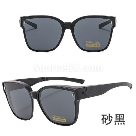 礼品订购可折叠套镜近视太阳眼镜广告