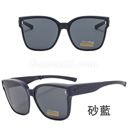 礼品订购可折叠套镜近视太阳眼镜广告